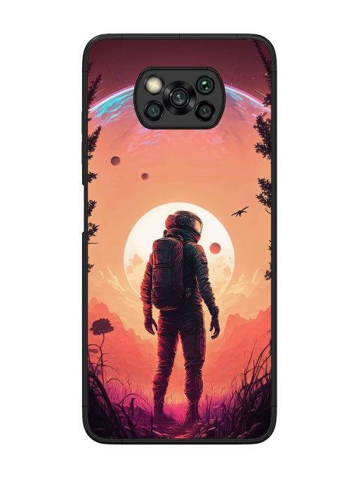 Red Sky At Morning Glossy Metal Phone Cover for Poco X3 Pro