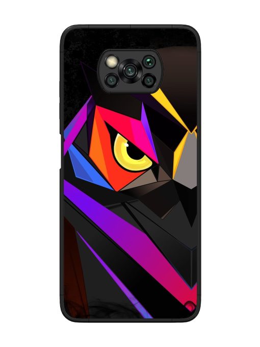 Wpap Owl Glossy Metal Phone Cover for Poco X3 Pro Zapvi