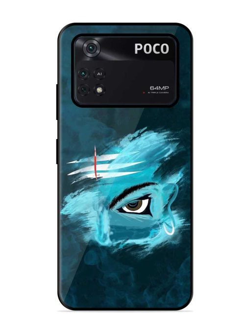 Lord Shiva Glossy Metal Phone Cover for Poco X4 Pro (5G) Zapvi