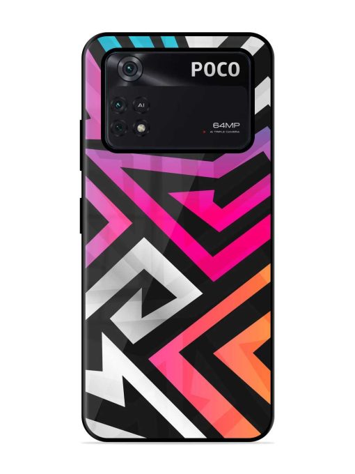 Rainbow Seamless Glossy Metal Phone Cover for Poco X4 Pro (5G) Zapvi