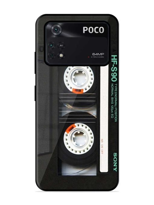 Sony Hf-S90 Cassette Glossy Metal Phone Cover for Poco X4 Pro (5G)