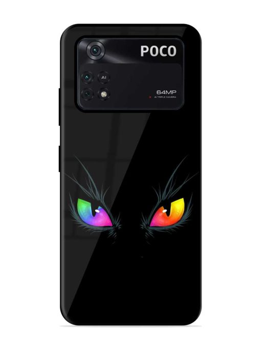 Cat Eyes Glossy Metal Phone Cover for Poco X4 Pro (5G)