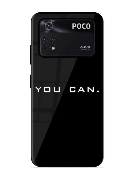 You Can Glossy Metal Phone Cover for Poco X4 Pro (5G) Zapvi