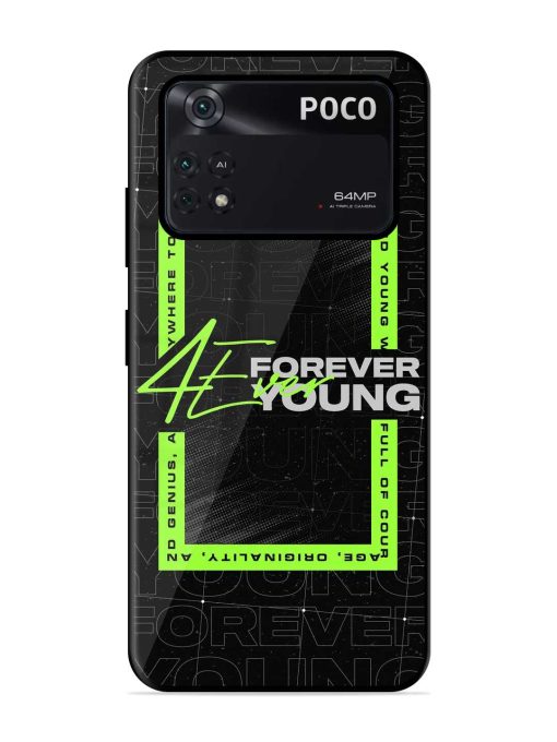 Forever Young Glossy Metal Phone Cover for Poco X4 Pro (5G) Zapvi