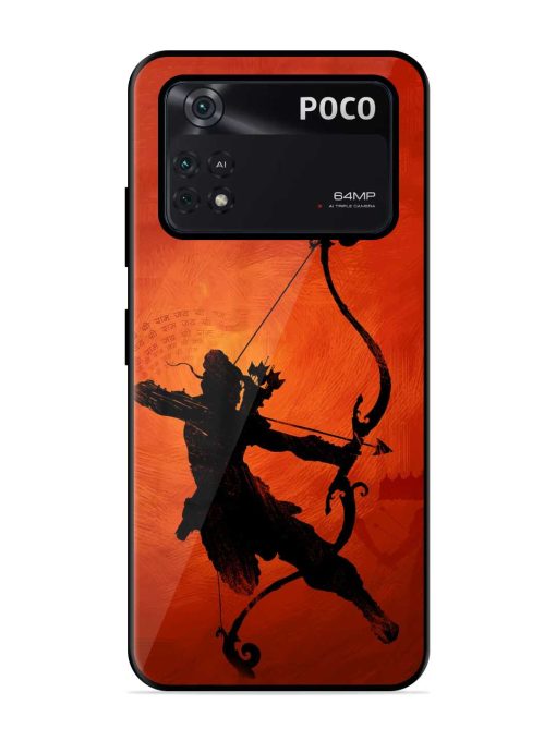 Illustration Lord Rama Glossy Metal Phone Cover for Poco X4 Pro (5G) Zapvi