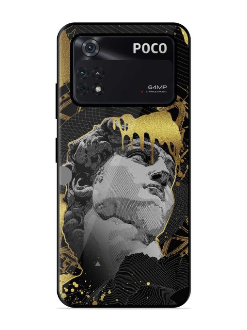 Roman Face Glossy Metal Phone Cover for Poco X4 Pro (5G) Zapvi