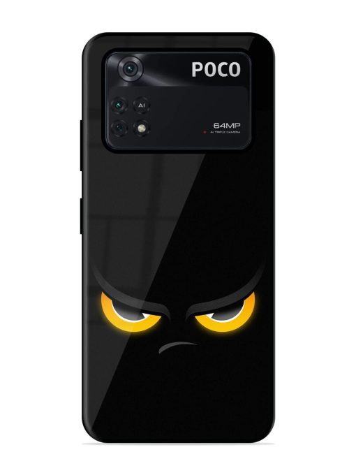 Scary Yellow Eye Glossy Metal TPU Phone Cover for Poco X4 Pro (5G) Zapvi