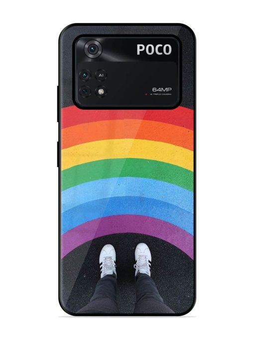 Legs Rainbow Glossy Metal TPU Phone Cover for Poco X4 Pro (5G) Zapvi