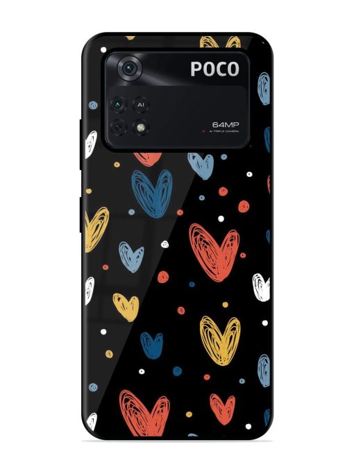 Happy Valentines Day Glossy Metal TPU Phone Cover for Poco X4 Pro (5G) Zapvi