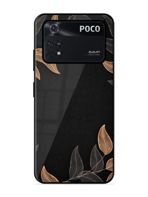 Foliage Art Glossy Metal Phone Cover for Poco X4 Pro (5G) Zapvi