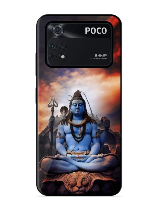 Jai Jai Shiv Glossy Metal Phone Cover for Poco X4 Pro (5G) Zapvi