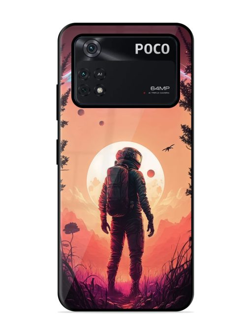 Red Sky At Morning Glossy Metal Phone Cover for Poco X4 Pro (5G) Zapvi