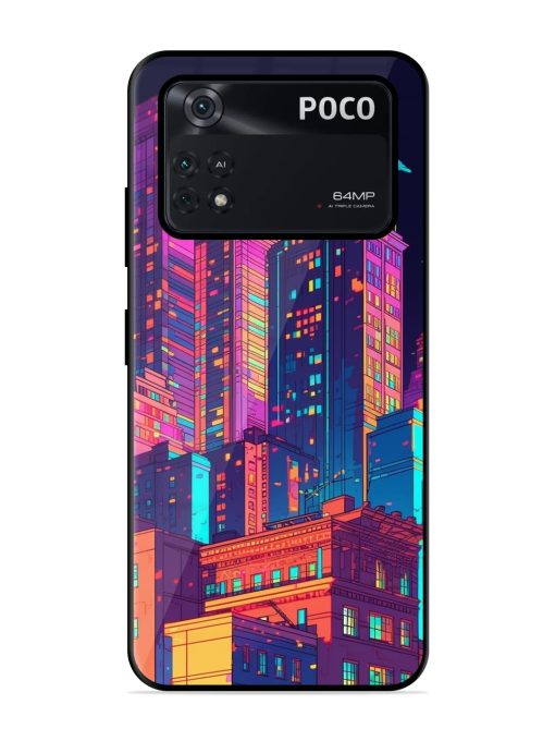 City View Glossy Metal Phone Cover for Poco X4 Pro (5G) Zapvi