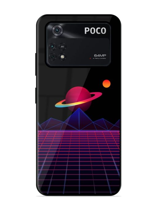 Wave Aesthetic Glossy Metal Phone Cover for Poco X4 Pro (5G) Zapvi