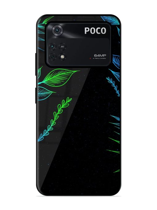 Aesthetic Neon Glossy Metal Phone Cover for Poco X4 Pro (5G) Zapvi