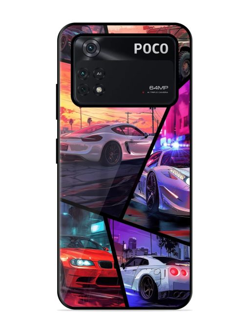 Ride In Pixels Glossy Metal Phone Cover for Poco X4 Pro (5G) Zapvi