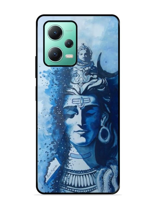 Shiv Art Glossy Metal Phone Cover for Poco X5 (5G) Zapvi