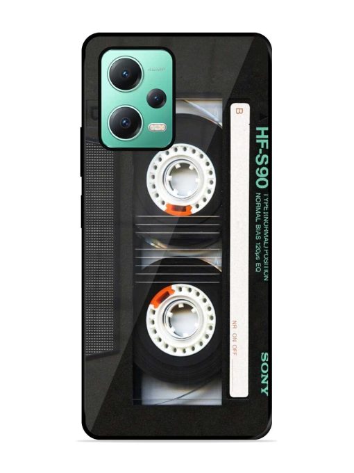 Sony Hf-S90 Cassette Glossy Metal Phone Cover for Poco X5 (5G) Zapvi