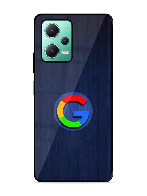 Google Logo Printed Glossy Metal TPU Phone Cover for Poco X5 (5G)