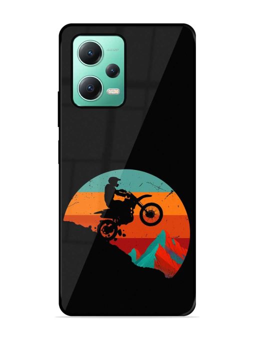 Mountain Bike Glossy Metal Phone Cover for Poco X5 (5G) Zapvi