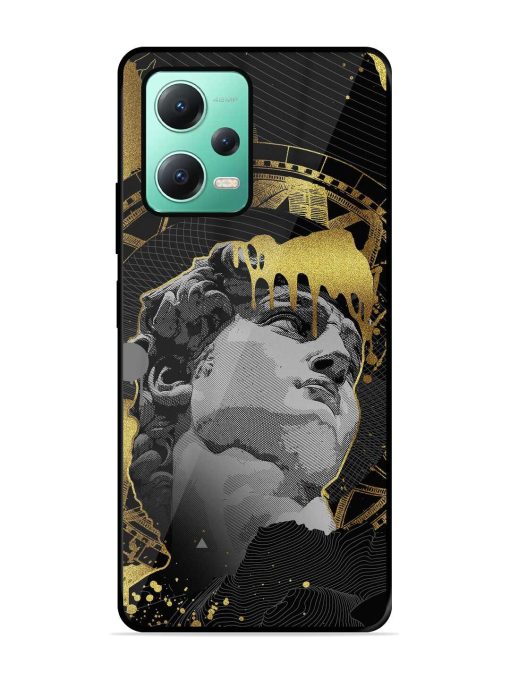 Roman Face Glossy Metal Phone Cover for Poco X5 (5G) Zapvi