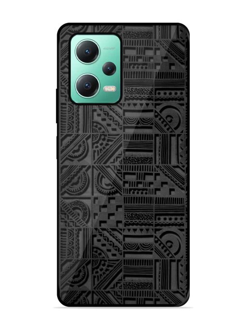 Seamless Pattern Glossy Metal Phone Cover for Poco X5 (5G)