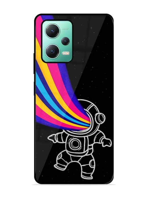 Astronaut Glossy Metal TPU Phone Cover for Poco X5 (5G) Zapvi