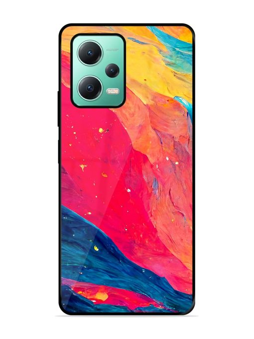 Starry Night Glossy Metal Phone Cover for Poco X5 (5G) Zapvi