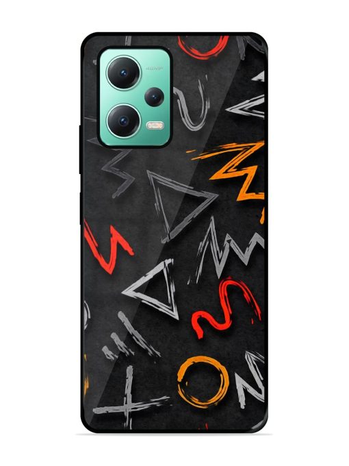 Grungy Graffiti Glossy Metal Phone Cover for Poco X5 (5G) Zapvi