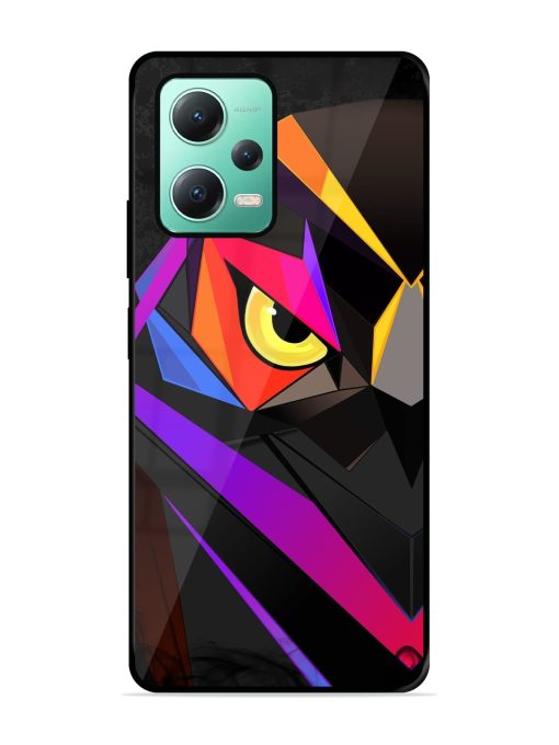 Wpap Owl Glossy Metal Phone Cover for Poco X5 (5G) Zapvi