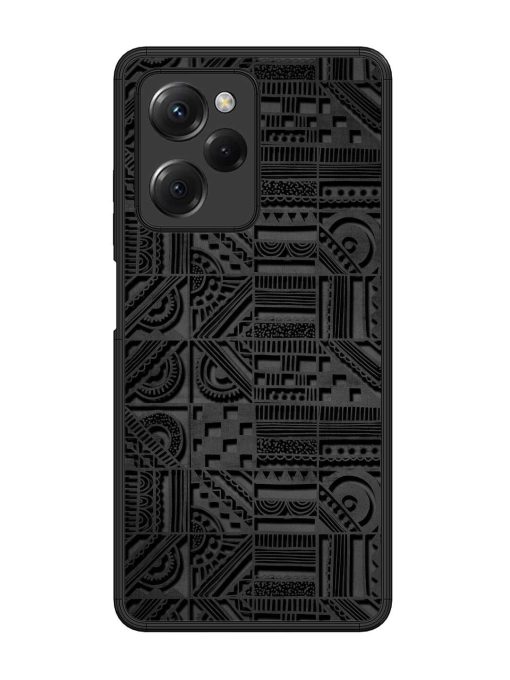 Seamless Pattern Glossy Metal Phone Cover for Poco X5 Pro (5G) Zapvi