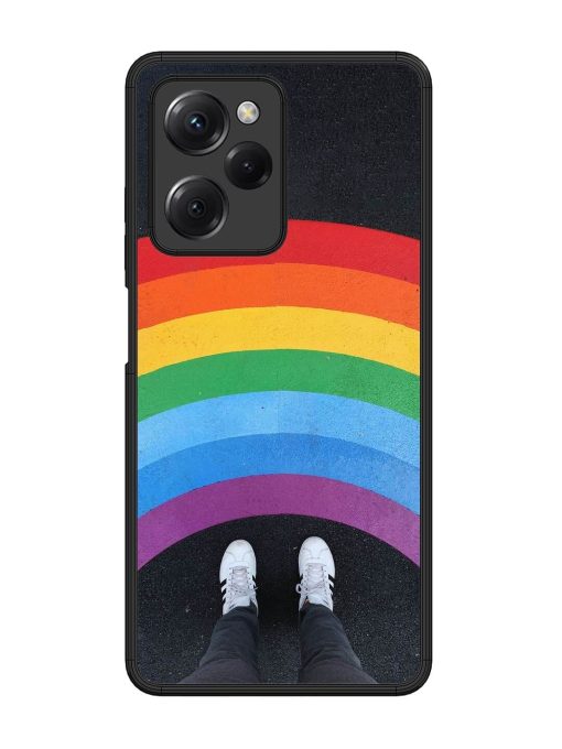 Legs Rainbow Glossy Metal TPU Phone Cover for Poco X5 Pro (5G) Zapvi