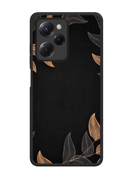 Foliage Art Glossy Metal Phone Cover for Poco X5 Pro (5G) Zapvi