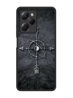 Lighting Cross Glossy Metal Phone Cover for Poco X5 Pro (5G)