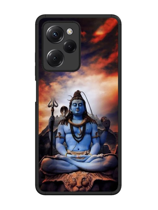 Jai Jai Shiv Glossy Metal Phone Cover for Poco X5 Pro (5G) Zapvi