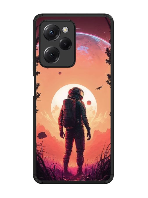 Red Sky At Morning Glossy Metal Phone Cover for Poco X5 Pro (5G) Zapvi