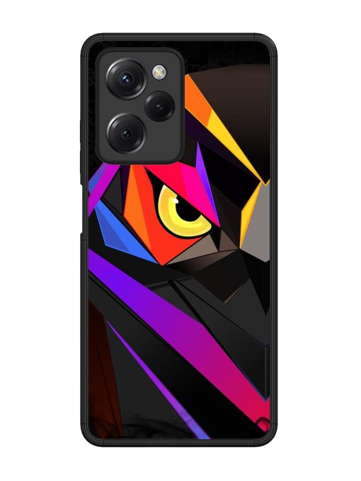 Wpap Owl Glossy Metal Phone Cover for Poco X5 Pro (5G) Zapvi