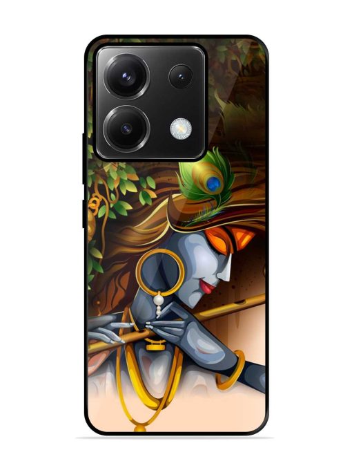 Krishna Glossy Metal Phone Cover for Poco X6 (5G) Zapvi