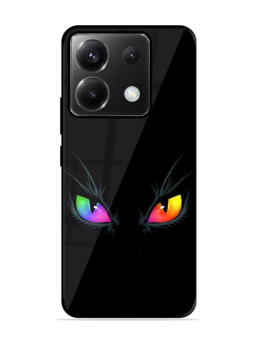 Cat Eyes Glossy Metal Phone Cover for Poco X6 (5G) Zapvi