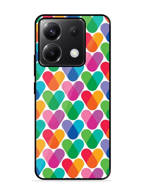 Overlapping Colors Colorful Glossy Metal TPU Phone Cover for Poco X6 (5G)