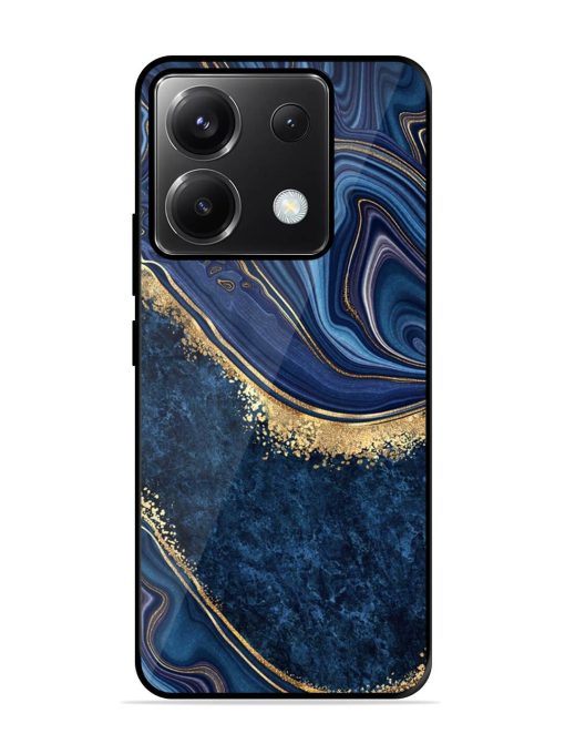 Abstract Background Blue Glossy Metal TPU Phone Cover for Poco X6 (5G) Zapvi