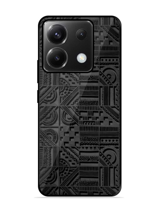 Seamless Pattern Glossy Metal Phone Cover for Poco X6 (5G) Zapvi