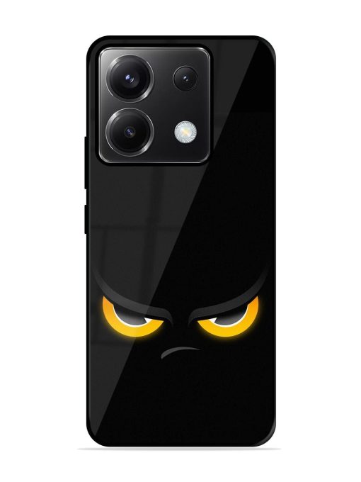 Scary Yellow Eye Glossy Metal TPU Phone Cover for Poco X6 (5G) Zapvi