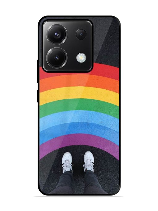 Legs Rainbow Glossy Metal TPU Phone Cover for Poco X6 (5G)