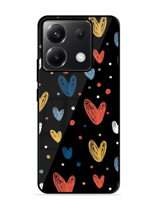 Happy Valentines Day Glossy Metal TPU Phone Cover for Poco X6 (5G) Zapvi