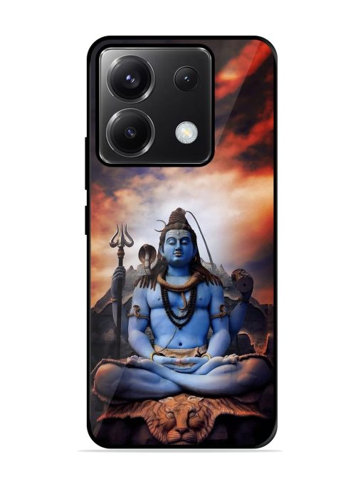 Jai Jai Shiv Glossy Metal Phone Cover for Poco X6 (5G) Zapvi