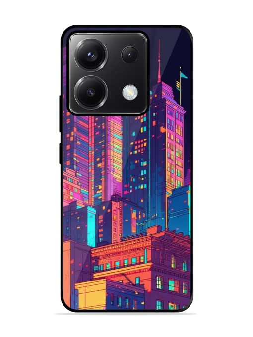 City View Glossy Metal Phone Cover for Poco X6 (5G) Zapvi