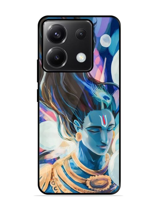 Bhagwan Sri Krishna Glossy Metal Phone Cover for Poco X6 (5G) Zapvi