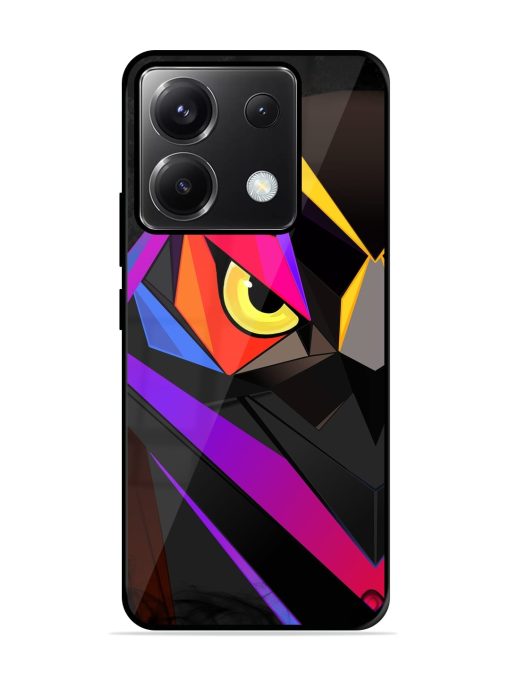 Wpap Owl Glossy Metal Phone Cover for Poco X6 (5G) Zapvi