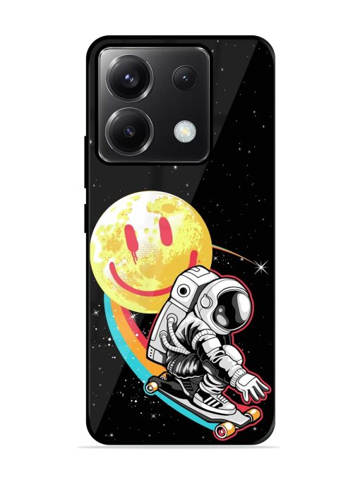 Astronaut Art Glossy Metal Phone Cover for Poco X6 (5G) Zapvi